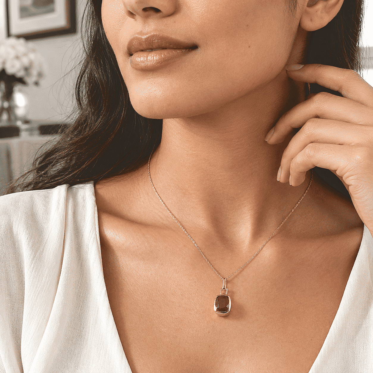 Rachel Roy Niassa Ruby (FF) 4.70 ctw Pendant Necklace in 18K Vermeil Yellow Gold Over Sterling Silver 16 Inches