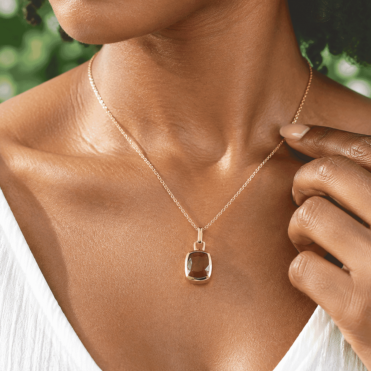 Rachel Roy Niassa Ruby (FF) 4.70 ctw Pendant Necklace in 18K Vermeil Yellow Gold Over Sterling Silver 16 Inches