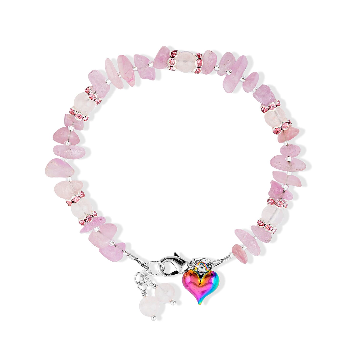 GCS Kunzite and Rose Quartz Bracelet Kit 458.62 ctw