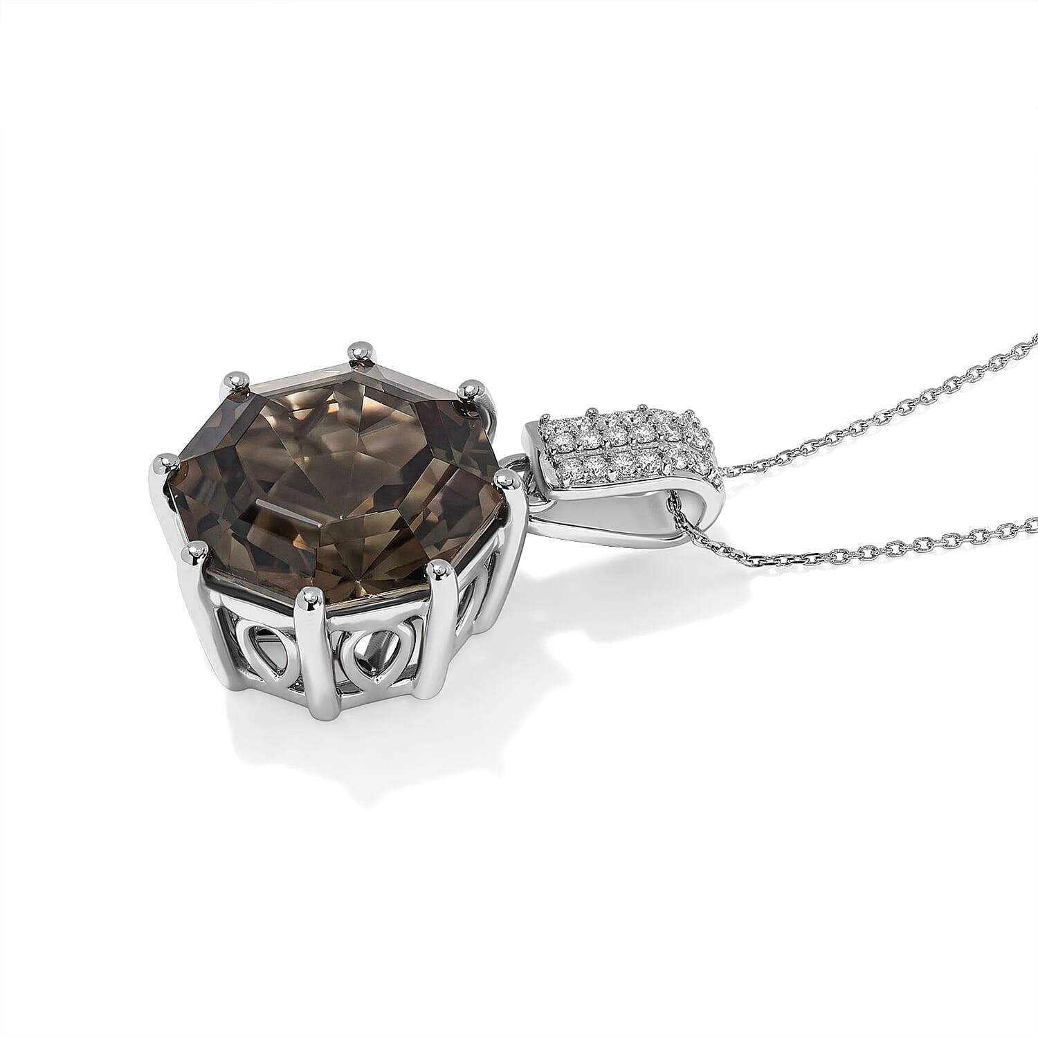 Doorbuster Rhapsody AAAA Turkizite and Diamond E-F VS 10.10 ctw Pendant Necklace in 950 Platinum 6.85 Grams 20 Inches