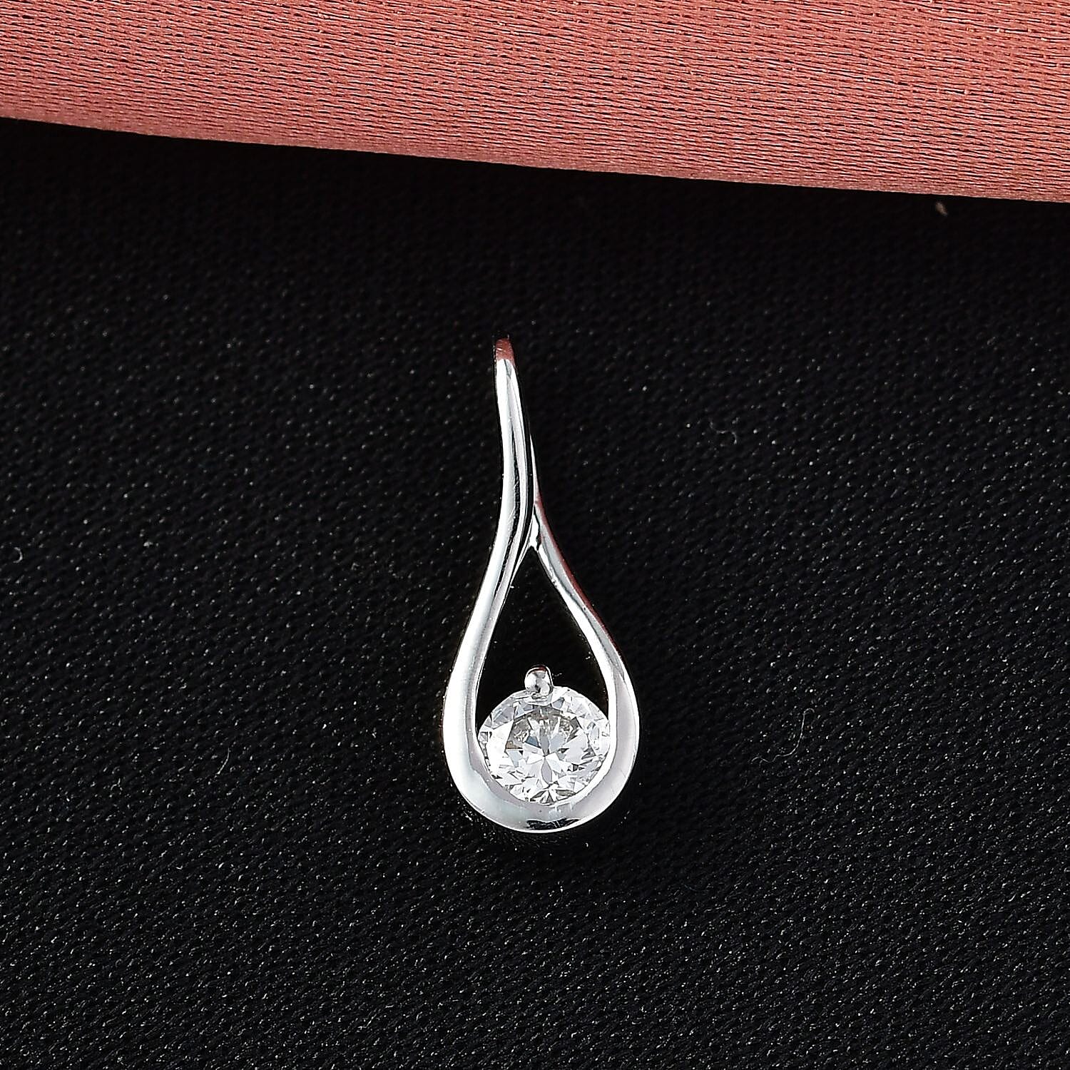 Luxuriant Lab Grown Diamond G-H SI 0.20 ctw Pendant Necklace in Rhodium Over Sterling Silver 20 Inches
