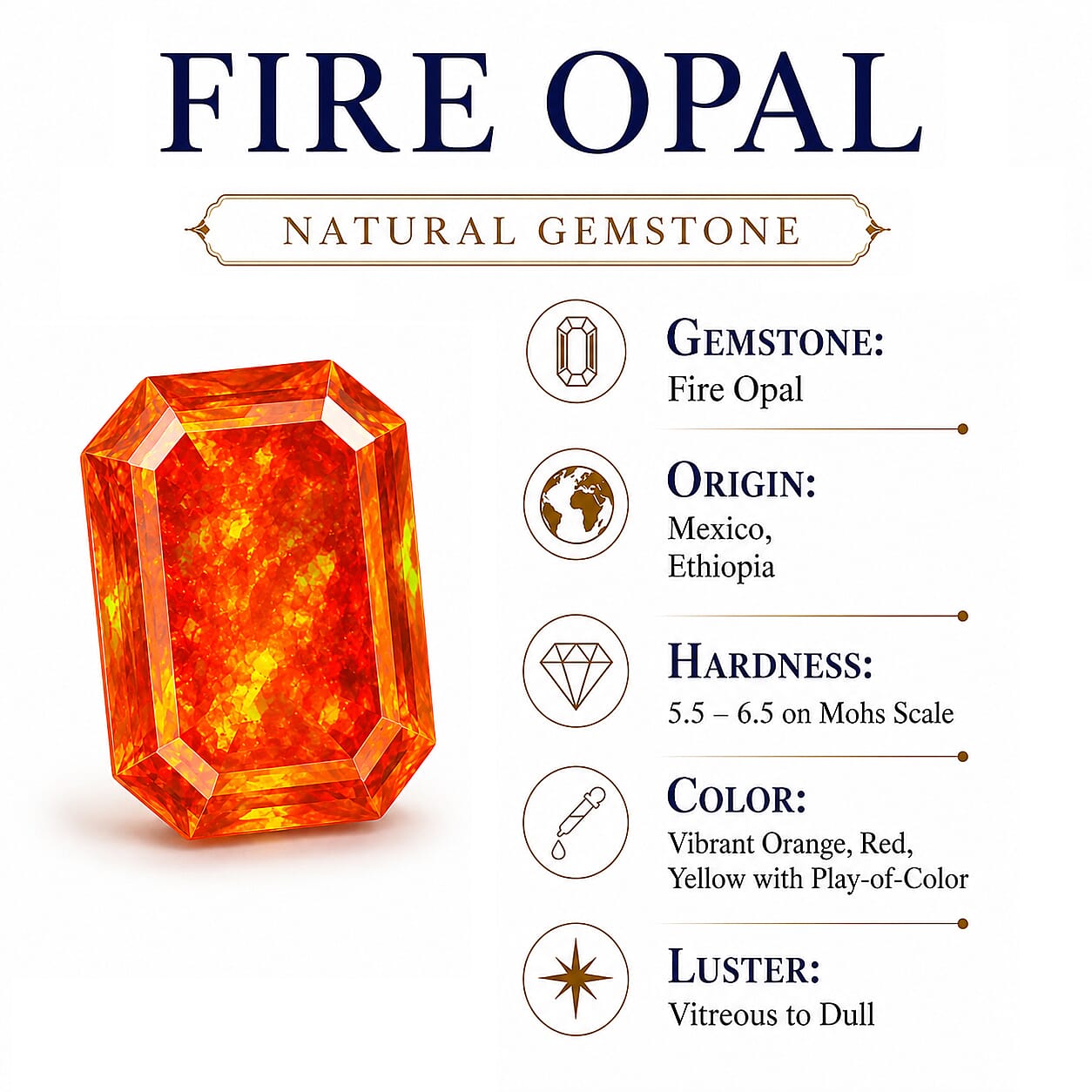 Certified and Appraised AAA Crimson Fire Opal and Luxuriant Lab Grown Diamond G-H SI 3.00 ctw Pendant Necklace in 10K Yellow Gold (18 Inches)