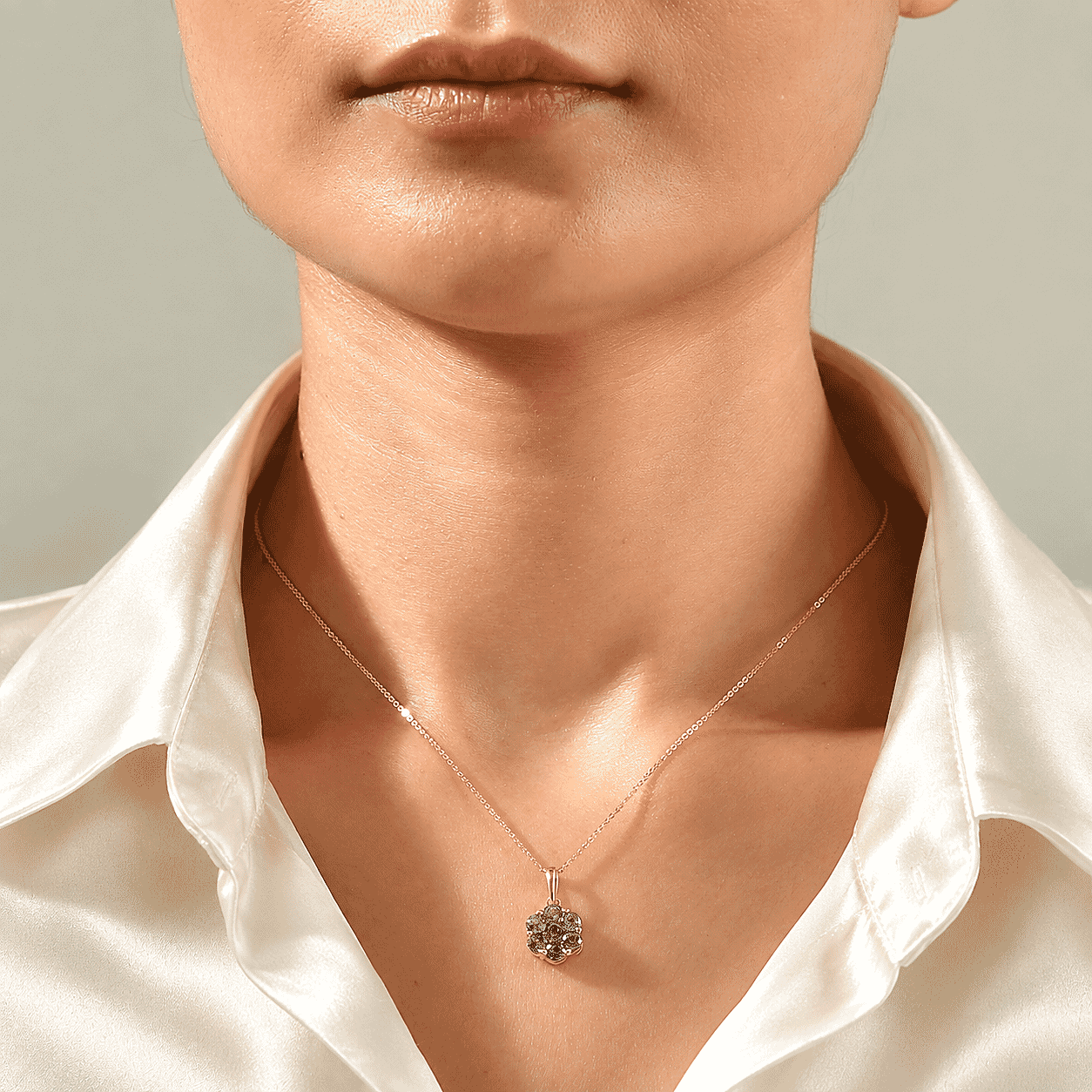 D'Joy Premium Montana Sapphire 1.70 ctw Mountain Bloom Pendant Necklace in 18K Vermeil Yellow Gold Over Sterling Silver 20 Inches