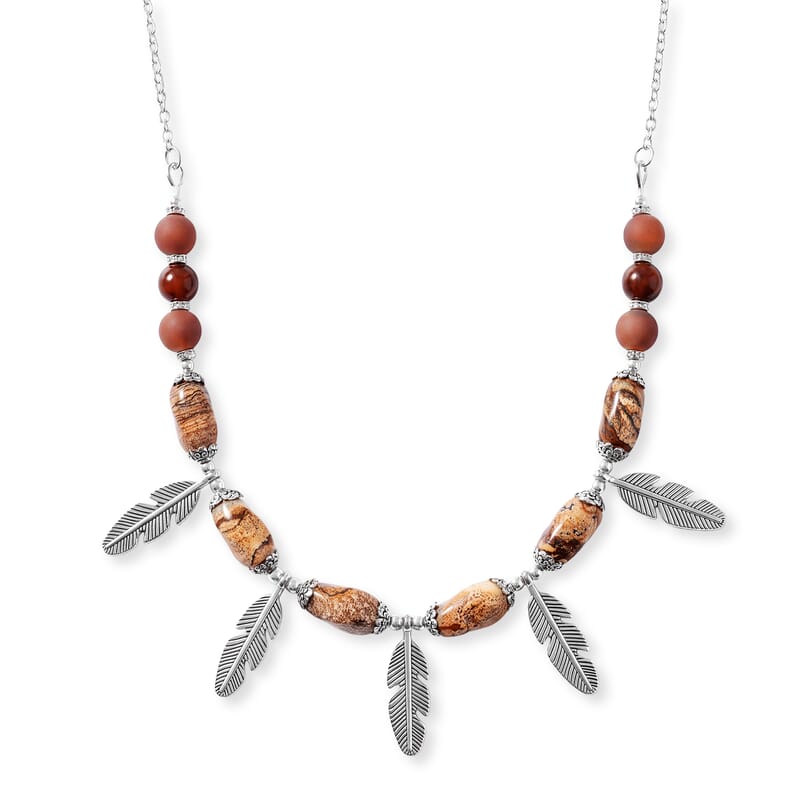 DIY Desert Feather Necklace Kit 484.50 ctw