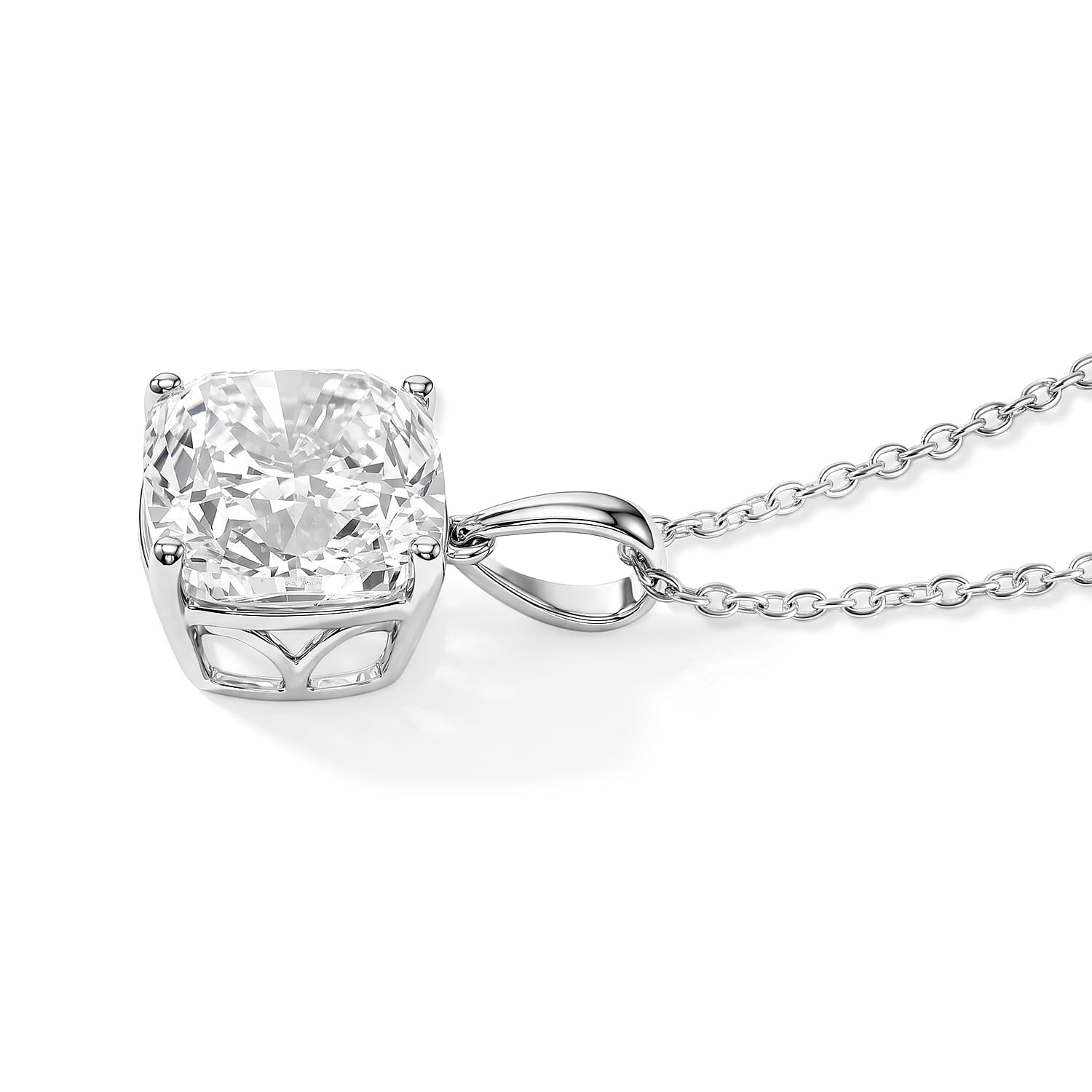 Doorbuster IGI Certified Luxuriant Lab Grown Diamond G VS 7.00 ctw Pendant Necklace in 950 Platinum 5.30 Grams 20 Inches