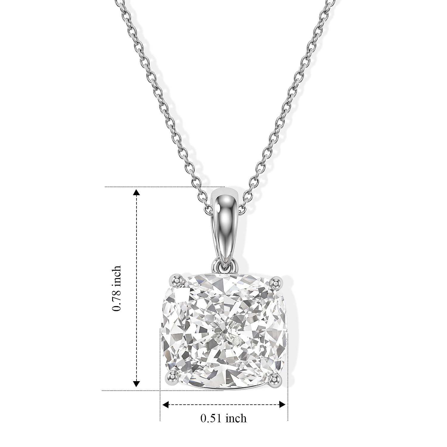 Doorbuster IGI Certified Luxuriant Lab Grown Diamond G VS 7.00 ctw Pendant Necklace in 950 Platinum 5.30 Grams 20 Inches