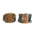 Set of 2 Multi Color Seed Beaded Stretch Bracelet with Wooden Lock 10.00 ctw image number 0