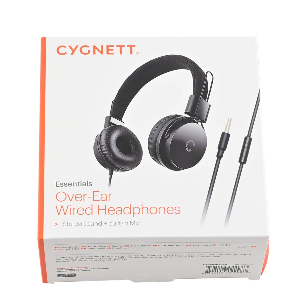 Cygnett Wired Stereo Over Ear Headphone with Mic - Black image number 4