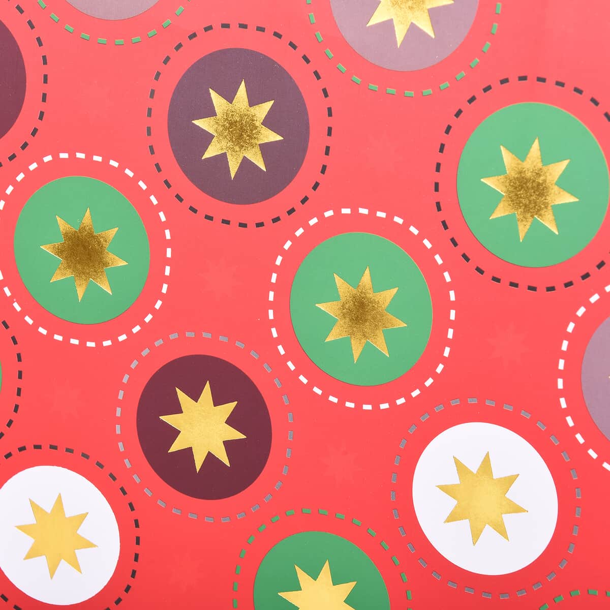 Set of 6 Christmas Theme Colorful Polka Dot Pattern Card Paper Gift Packing Bag image number 3