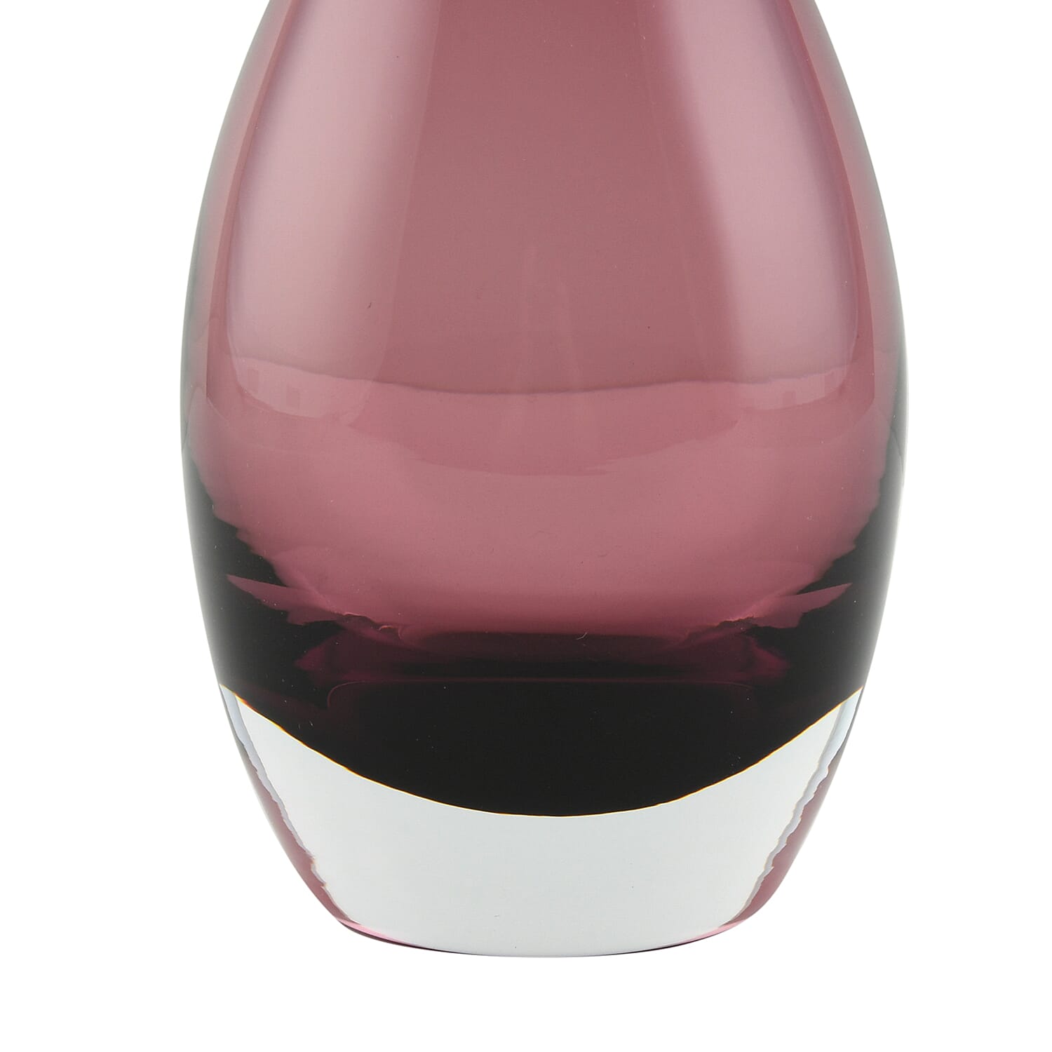 Closeout Made In Italy Authentic Amethyst Colored Murano Glass Spiral Vase