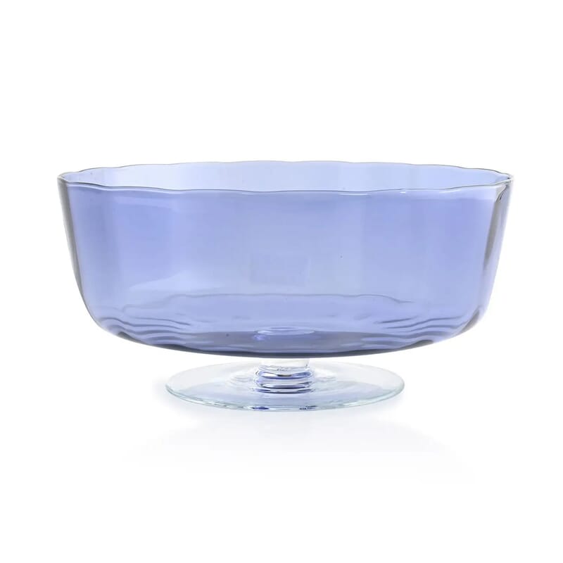 Closeout Murano Cake Stand - Light Blue