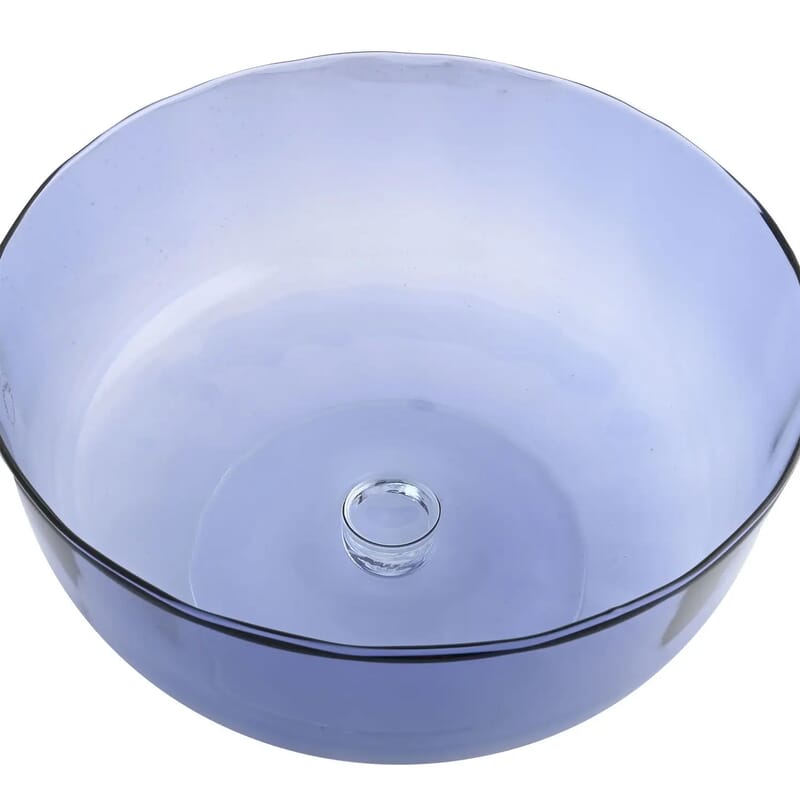 Closeout Murano Cake Stand - Light Blue
