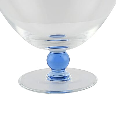 Closeout Made in Italy Murano Blue Drinking Glass