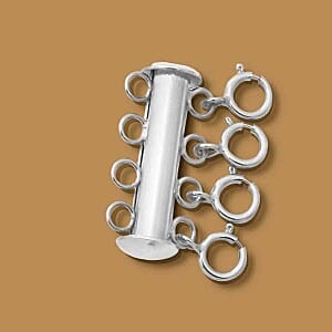 Platinum Over Sterling Silver Lock Box 2.36 g