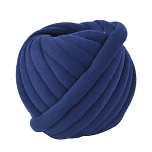 Dark Blue Polyester and Cotton Hand Knitted Yarn Chunky (52.5 Ft.)