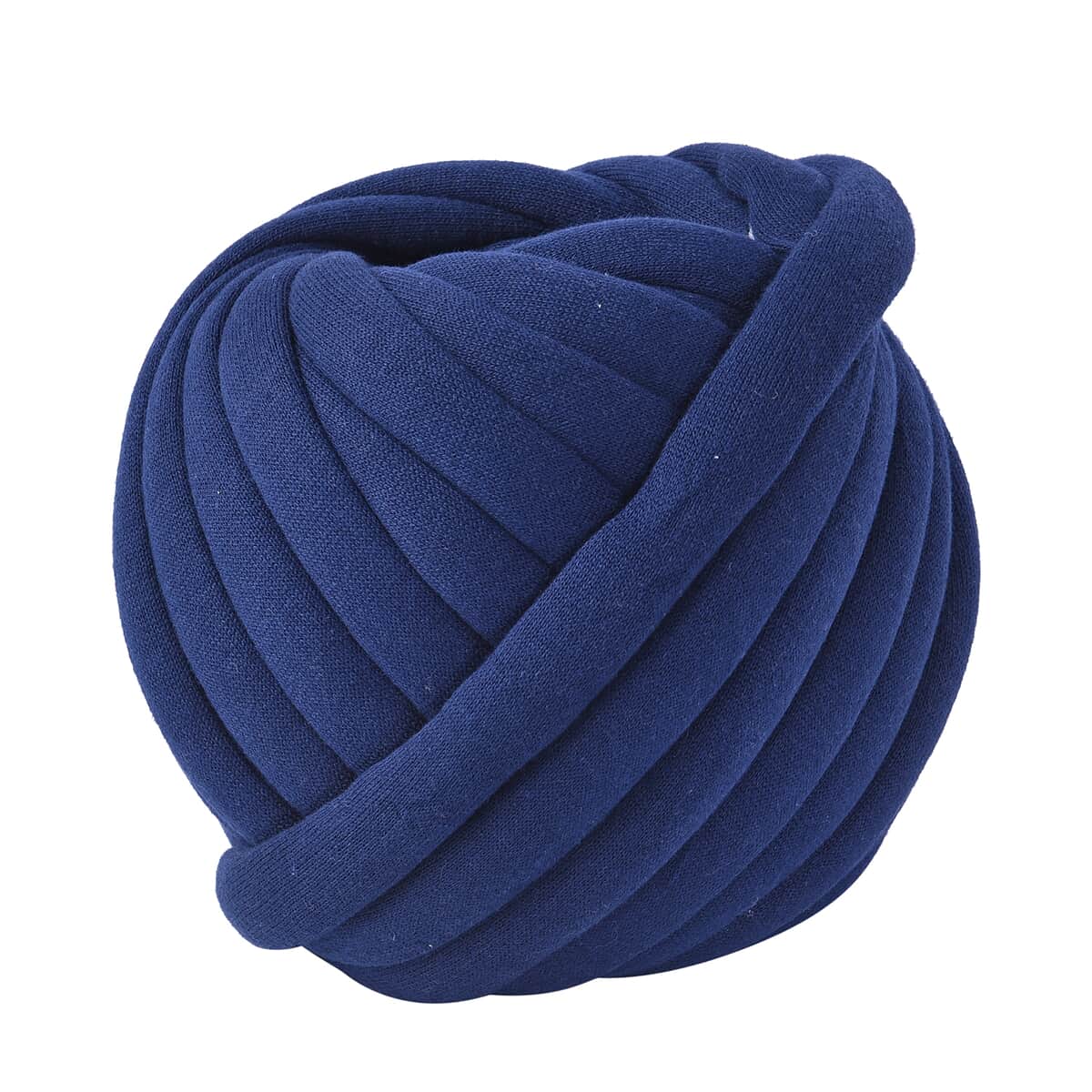 Dark Blue Polyester and Cotton Hand Knitted Yarn Chunky (52.5 Ft.) image number 0