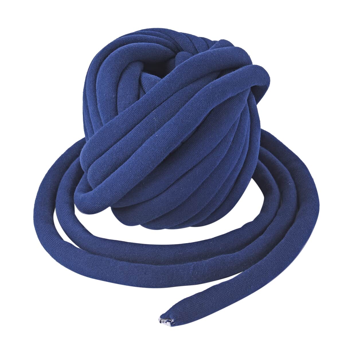 Dark Blue Polyester and Cotton Hand Knitted Yarn Chunky (52.5 Ft.) image number 1