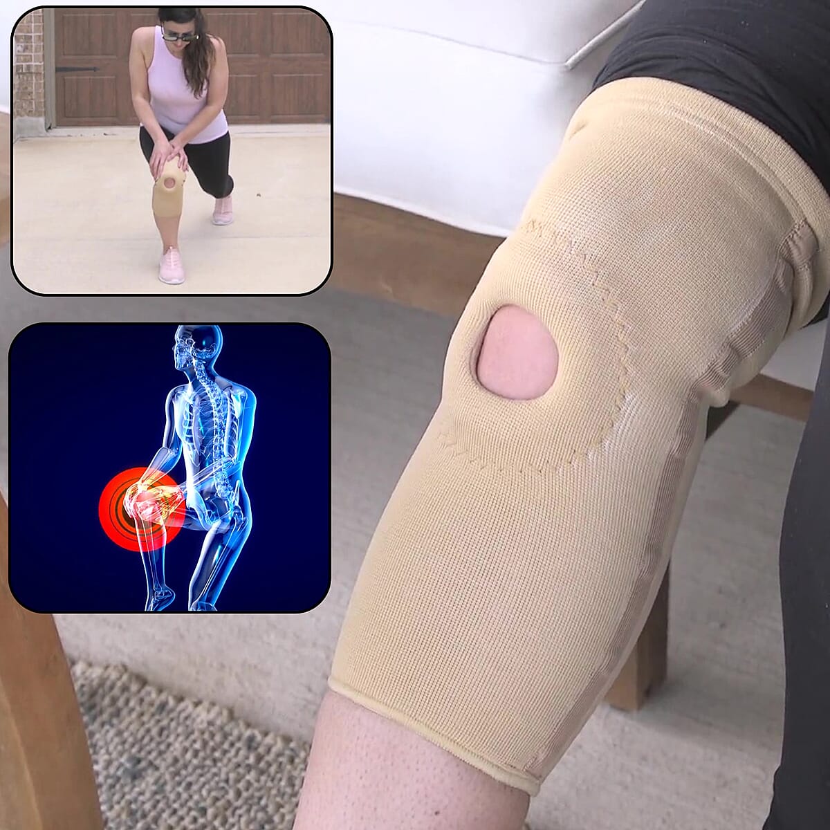 Knee Cap Compression With Open Patella Set of 2 (M/L) image number 1