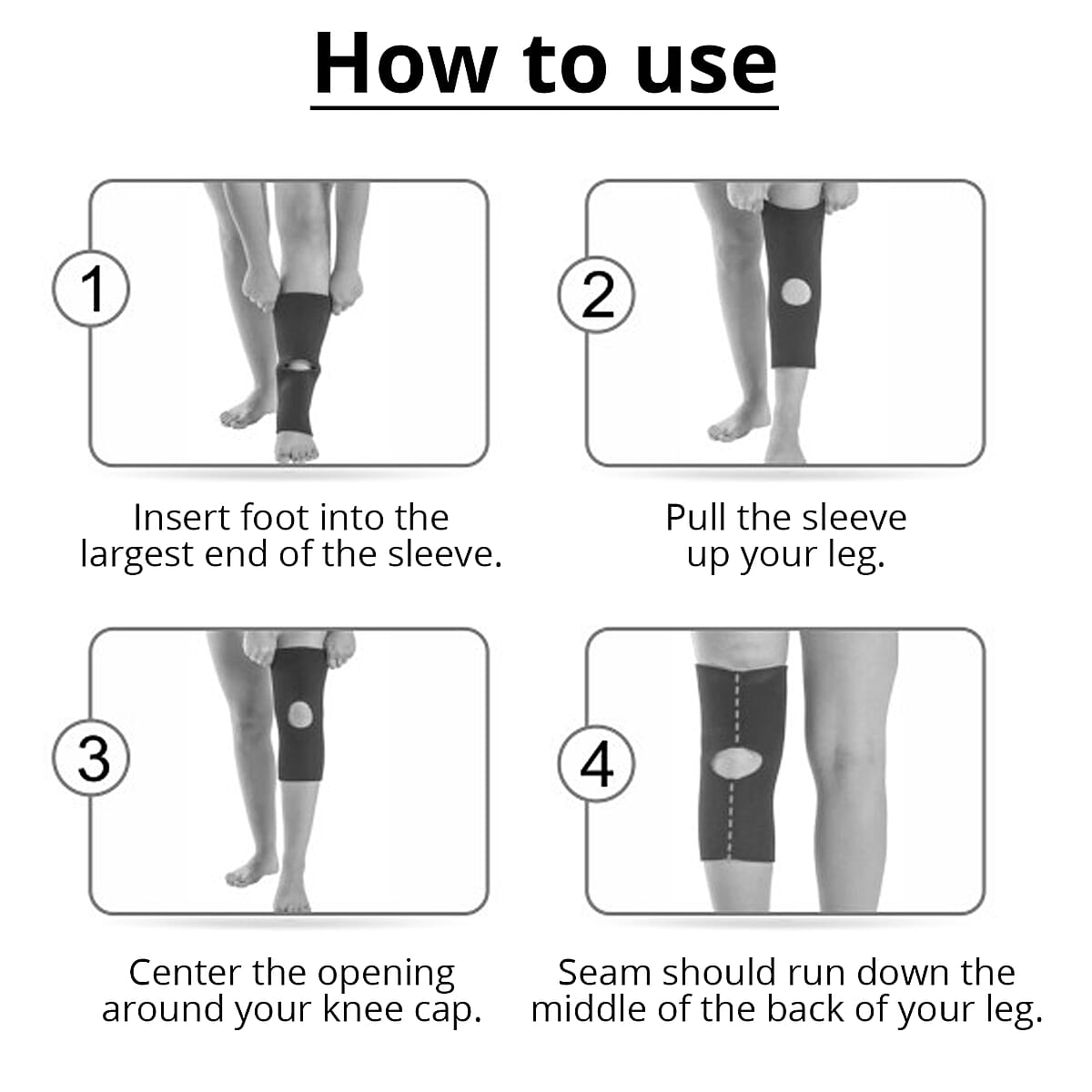 Knee Cap Compression With Open Patella Set of 2 (M/L) image number 3
