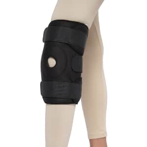 Black Drytex Knee Wrap Hinged Support with Ferrite Magnets