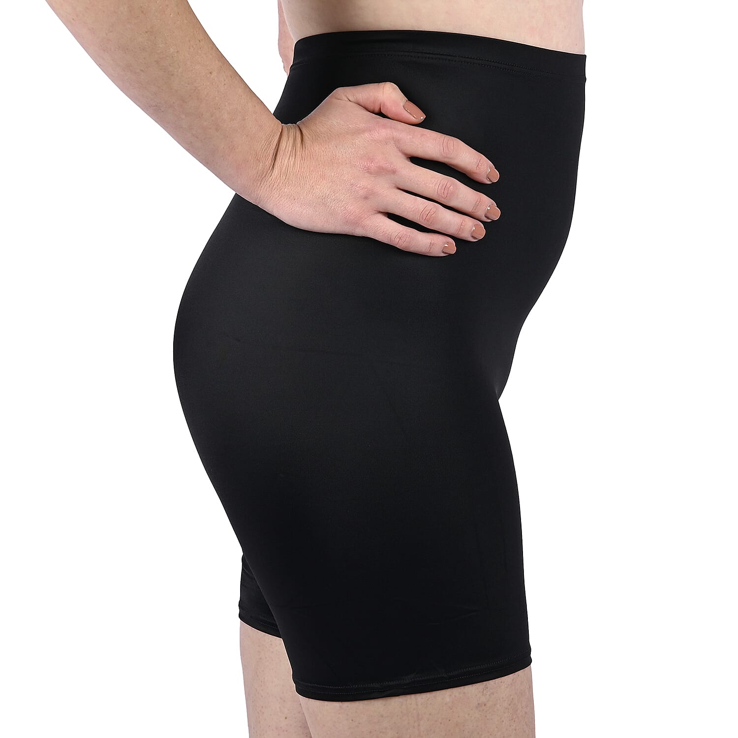 Maidenform Smoothing Cool Comfort Thigh Slimmer - Black (L, Nylon/Spandex)