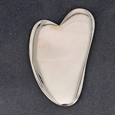 Bronze Gua Sha, Facial Gua Massage Tool, Skin Revitalizing Gua Sha, Spa Therapy Stone, Beauty Gua Sha