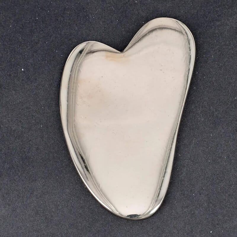 Bronze Gua Sha, Facial Gua Massage Tool, Skin Revitalizing Gua Sha, Spa Therapy Stone, Beauty Gua Sha