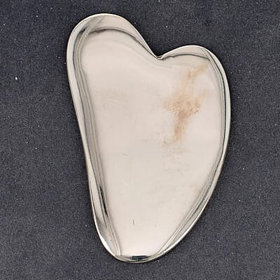 Bronze Gua Sha, Facial Gua Massage Tool, Skin Revitalizing Gua Sha, Spa Therapy Stone, Beauty Gua Sha