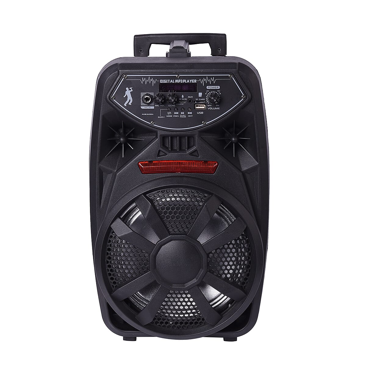 Portable Trolley 8 Bluetooth Wireless Player with Microphone- Black (3.7/2000mAh, Function: USB/TF/FM/Remote/Bluetooth/Aux) image number 0