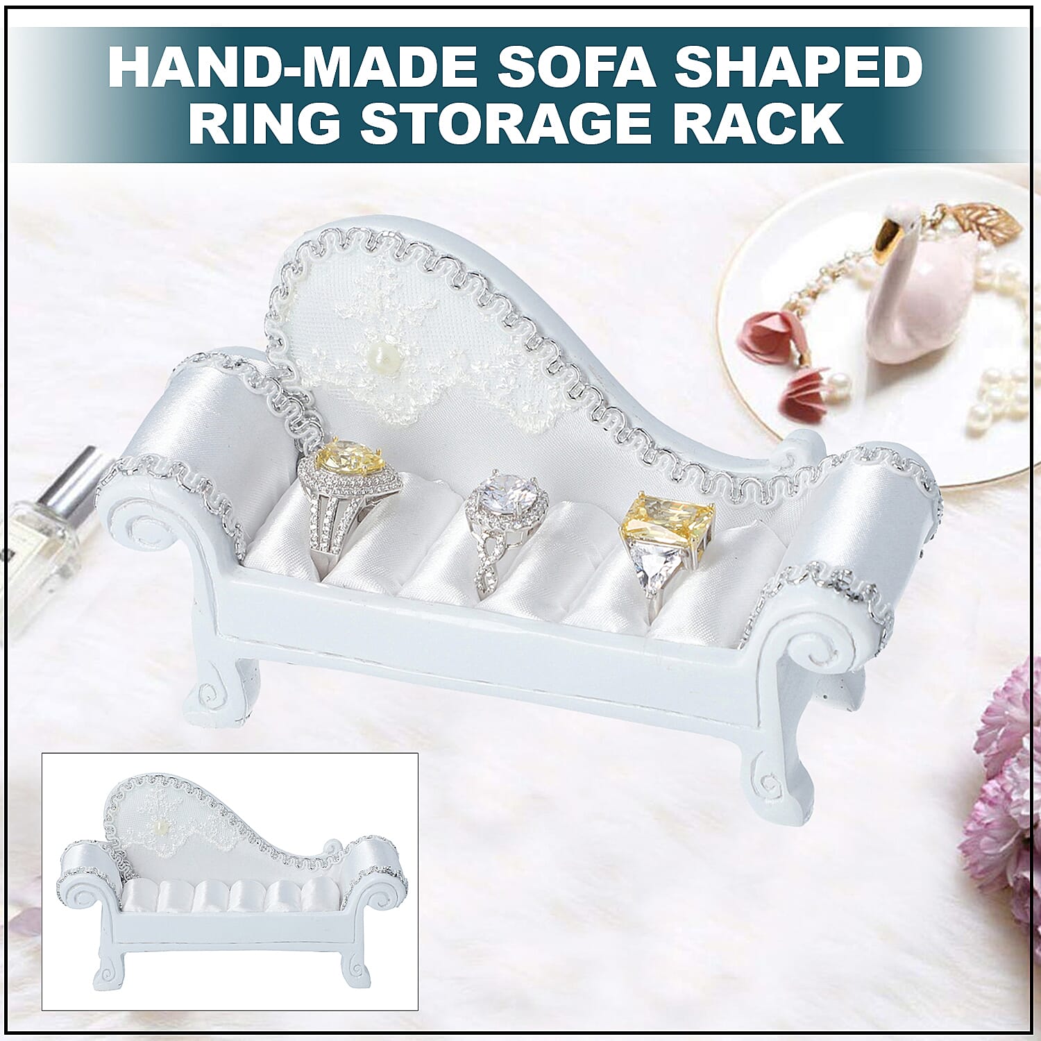 Hand Made Iron Sofa Shaped Storage Rack
