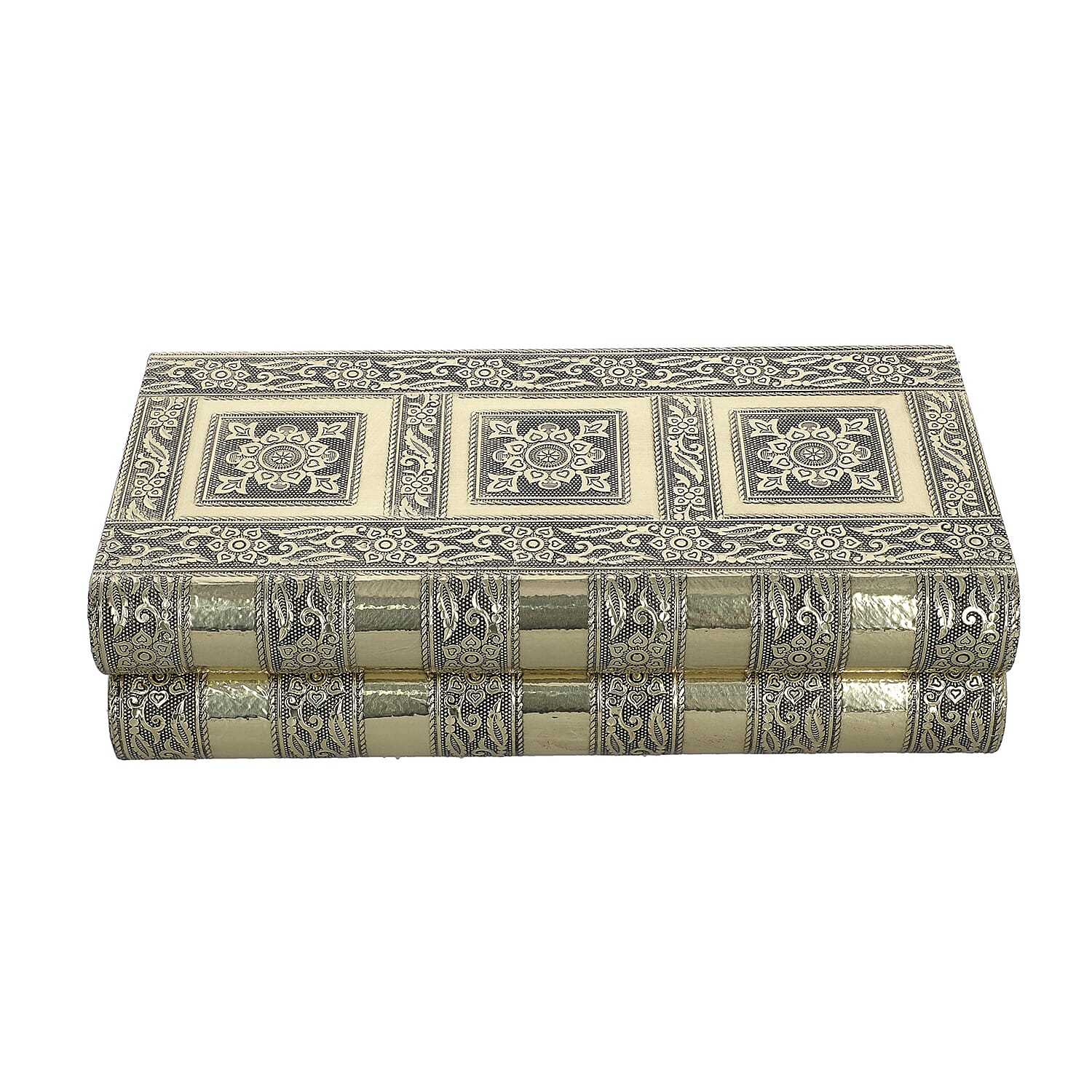Handmade Gold Color Aluminum Oxidized Jewelry Box