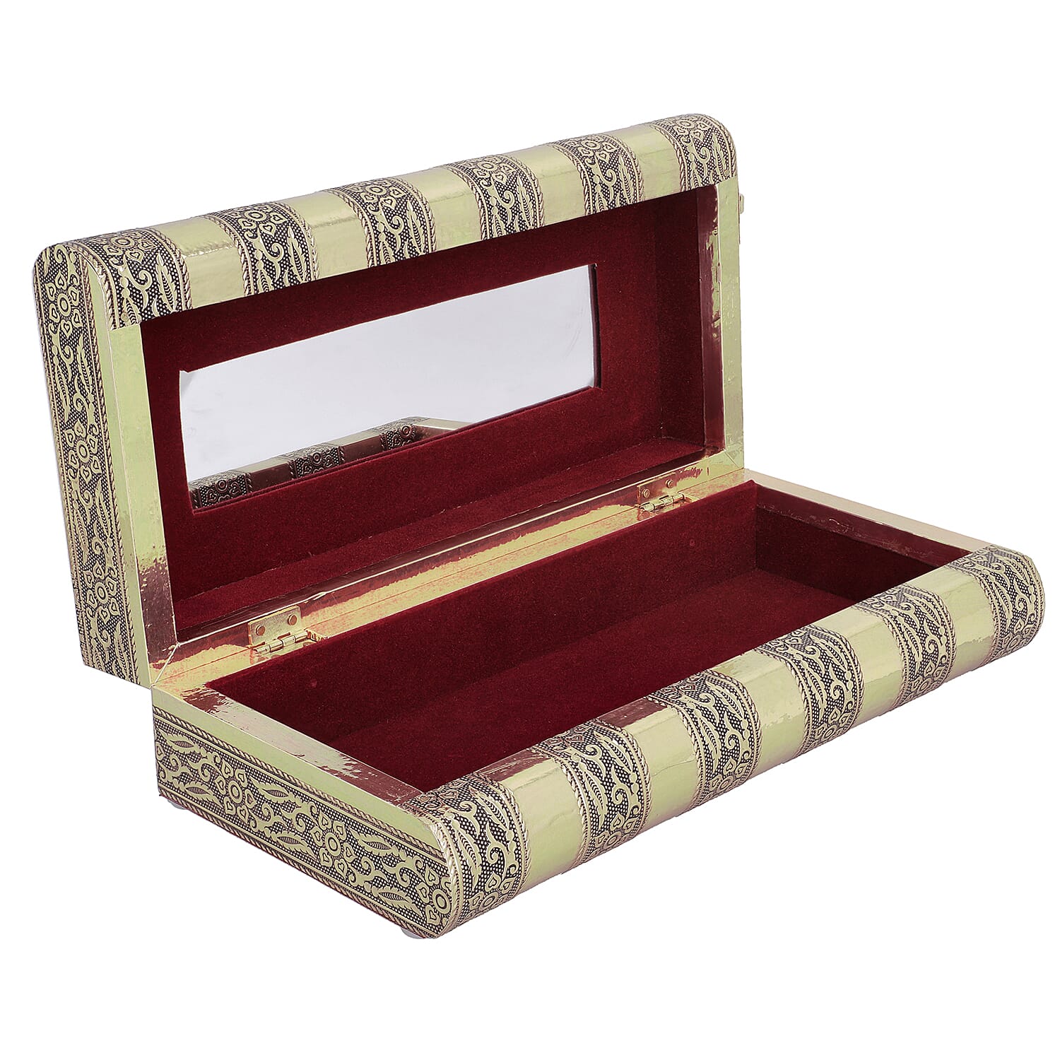 Handmade Gold Color Aluminum Oxidized Jewelry Box