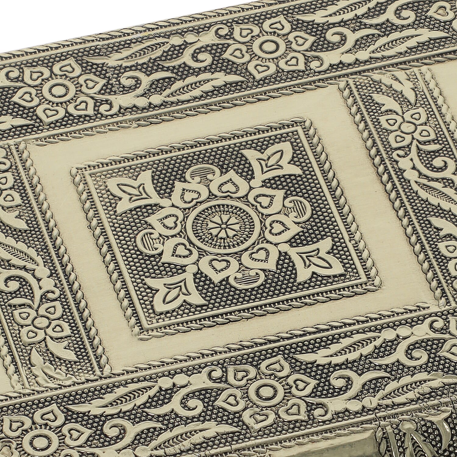 Handmade Gold Color Aluminum Oxidized Jewelry Box