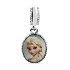 Elsa and Anna Two-sided Dangle Charm in Stainless Steel