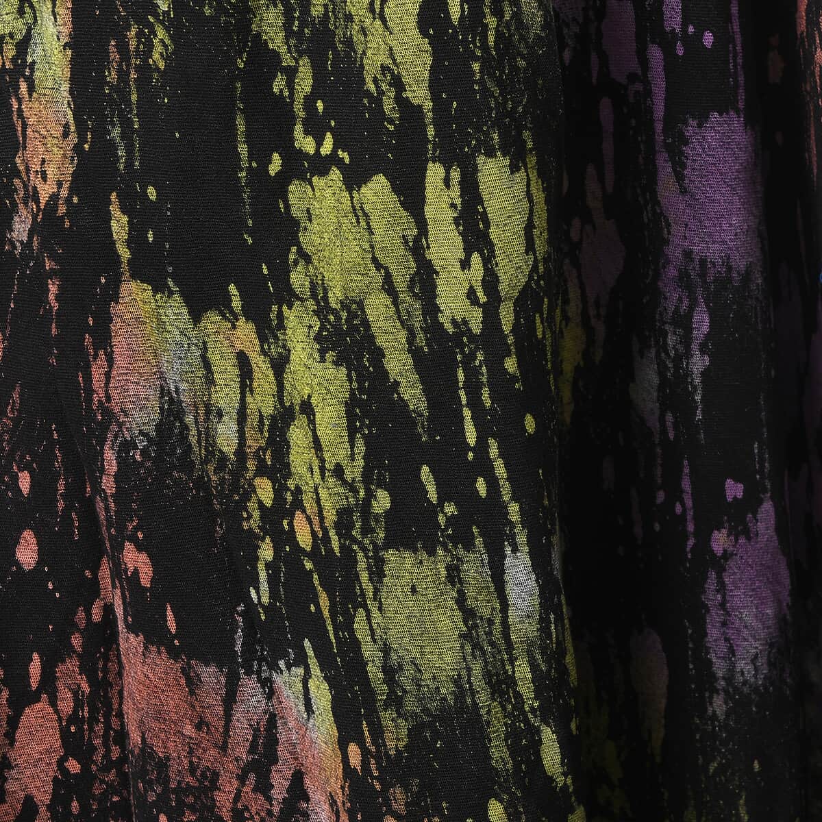 JOVIE Rainbow and Black Splatter Print Umbrella Dress - One Size Fits Most image number 4