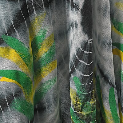 JOVIE Grey Spiral Tie Dye with Multi Floral Umbrella Dress - One Size Fits Most