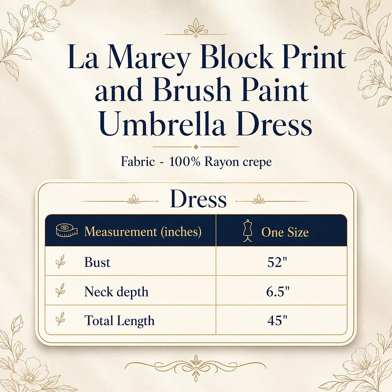 La Marey Gray Spiral Tie Dye with Multi Floral Umbrella Dress - One Size Fits Most