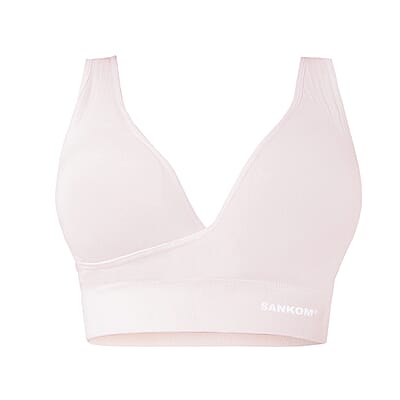 SANKOM Patent Organic Cotton Support & Posture Bra - XXXL | Ivory