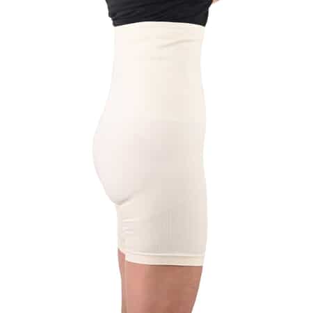 Sankom Patent White Organic Cotton Mid Thigh Shaper - XXL image number 2