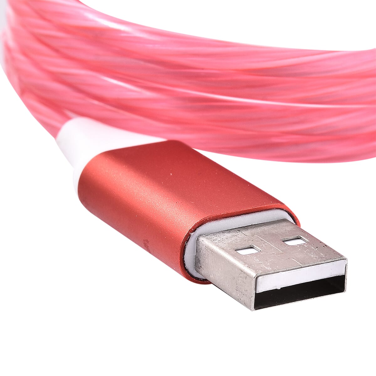 Buy Set of 2 White and Red 3 in 1 Magnetic USB Cable (1 m) (Lightning ...