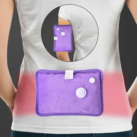 HOMESMART Rechargeable Hand Warmer Pillow Heating Bag Electric Hot Water Bottle -Purple image number 1