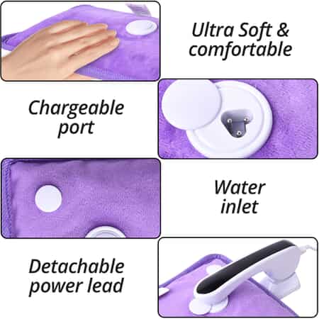 Buy HOMESMART Rechargeable Hand Warmer Pillow Heating Bag Electric Hot Water  Bottle -Purple at ShopLC.