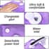 HOMESMART Rechargeable Hand Warmer Pillow Heating Bag Electric Hot Water Bottle -Purple image number 2