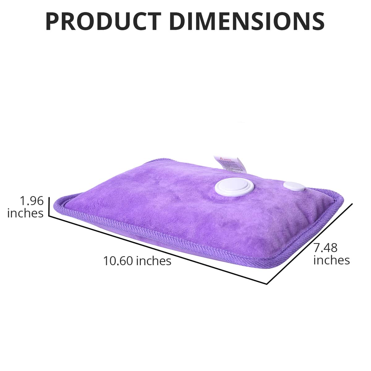 HOMESMART Rechargeable Hand Warmer Pillow Heating Bag Electric Hot Water Bottle -Purple image number 3