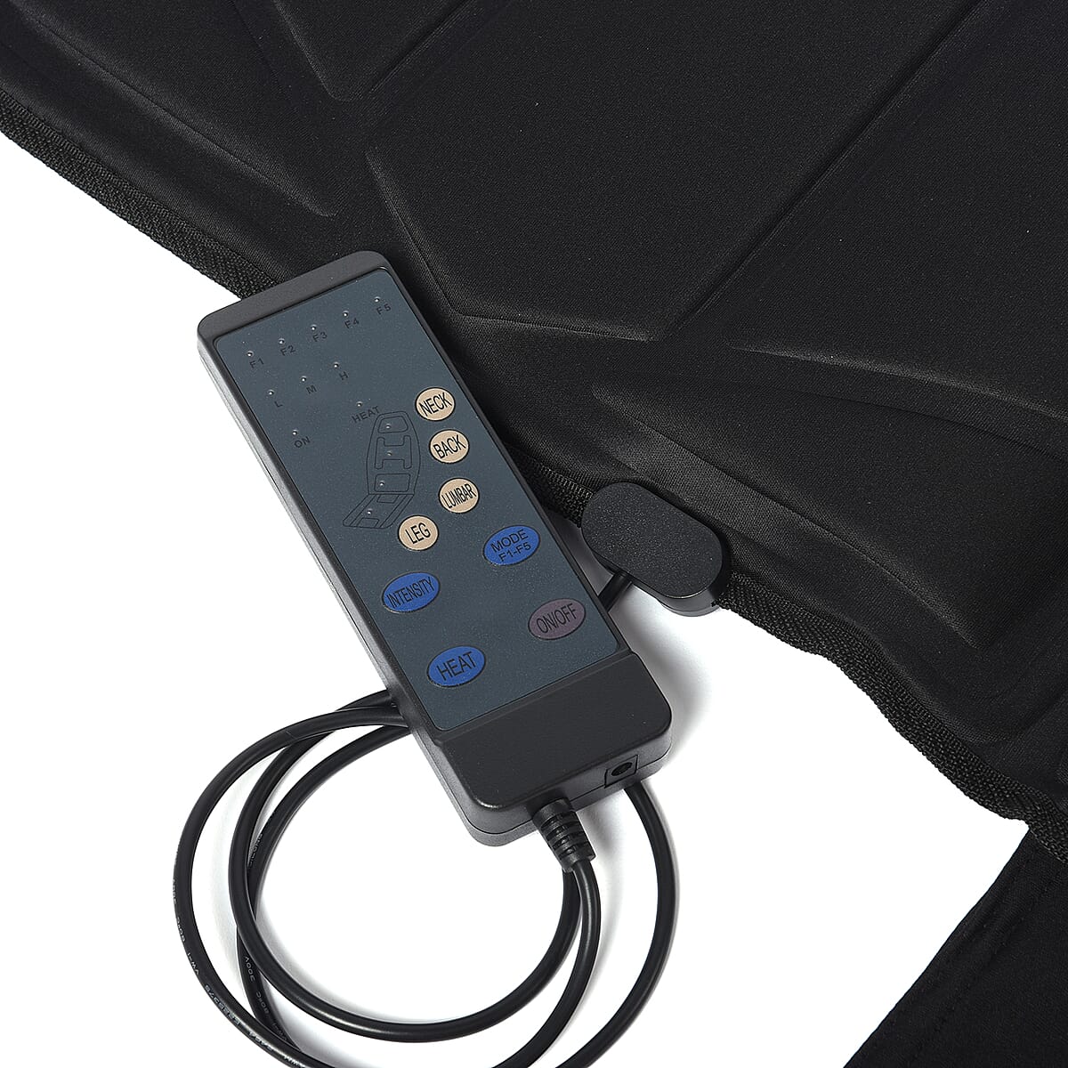 HOMESMART Gray Full Body Massaging and Heating Mat (70.47x23.62) with 10 Motors, 5 Modes and 3 Intensity Levels image number 3