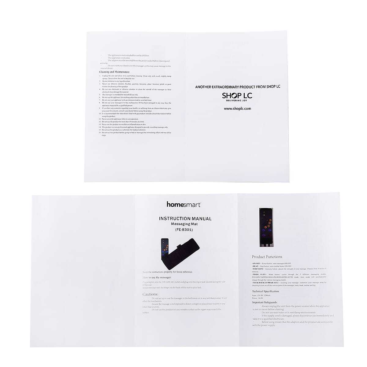 HOMESMART Gray Full Body Massaging and Heating Mat (70.47x23.62) with 10 Motors, 5 Modes and 3 Intensity Levels image number 6