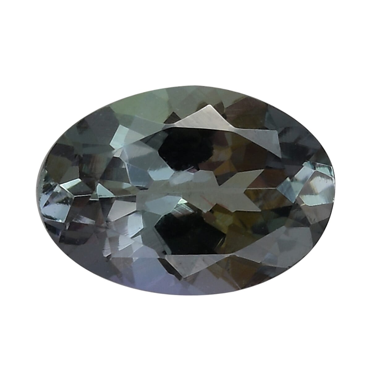 Green Tanzanite (Ovl 7.5x5.5 mm) 0.84 ctw