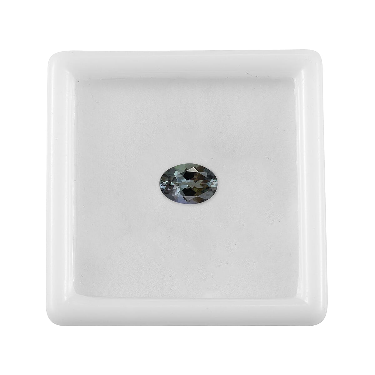 Green Tanzanite (Ovl 7.5x5.5 mm) 0.84 ctw