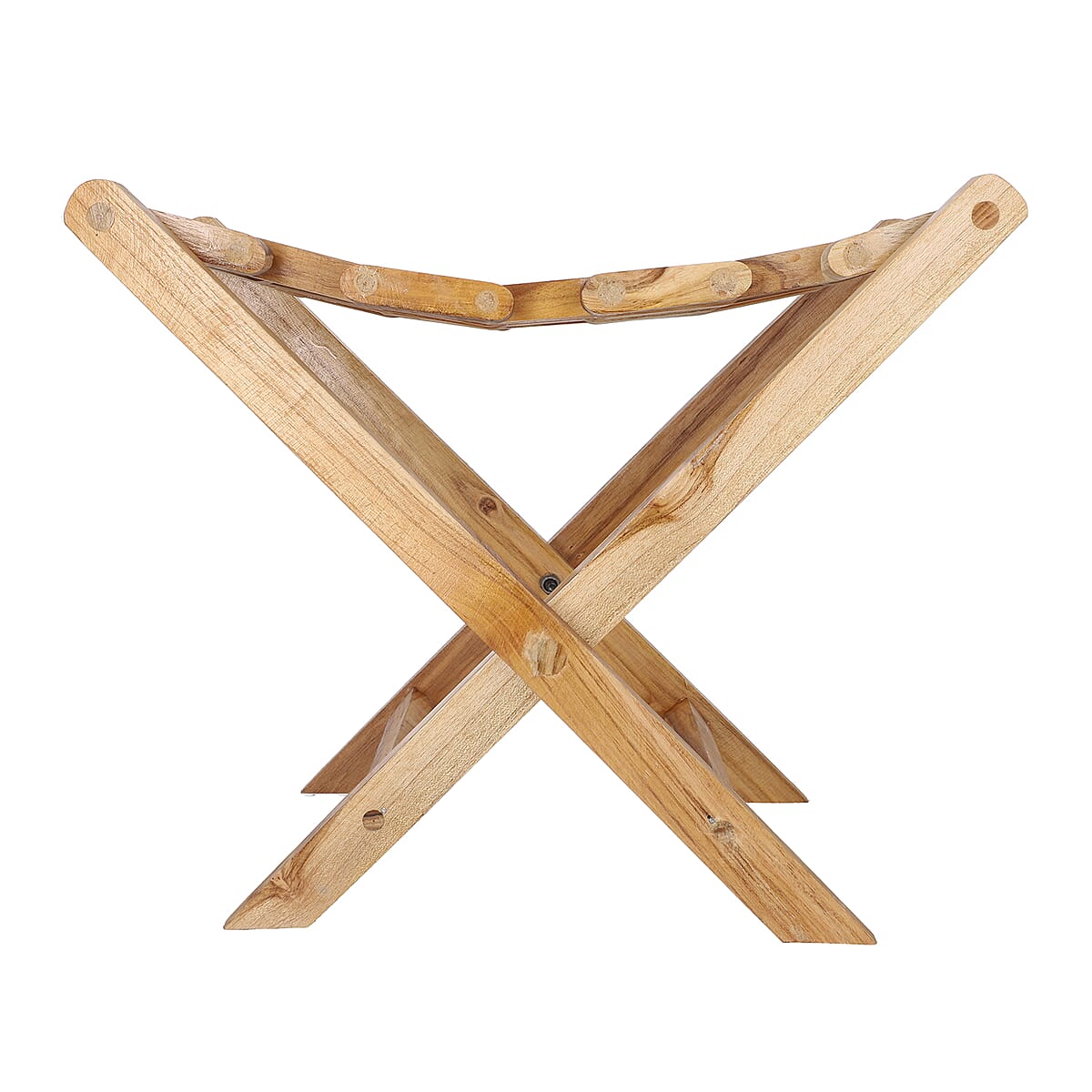 Wooden Foldable Stool (17x11.5x14.5) Approx. 4.41 lbs. image number 5