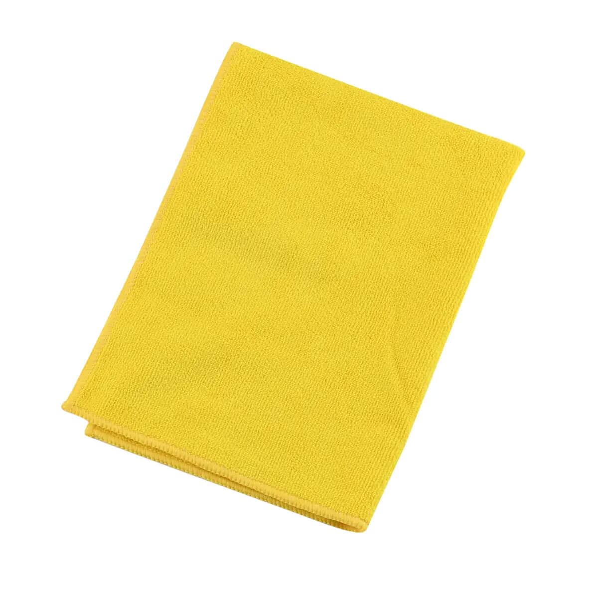 Shelby Yellow Machine Washable, Quick Drying, Reusable, Ultra-Soft Microfiber Wash Cloth With Signature Logo For Home Kitchen Car Bike Laptop Cleaning image number 0